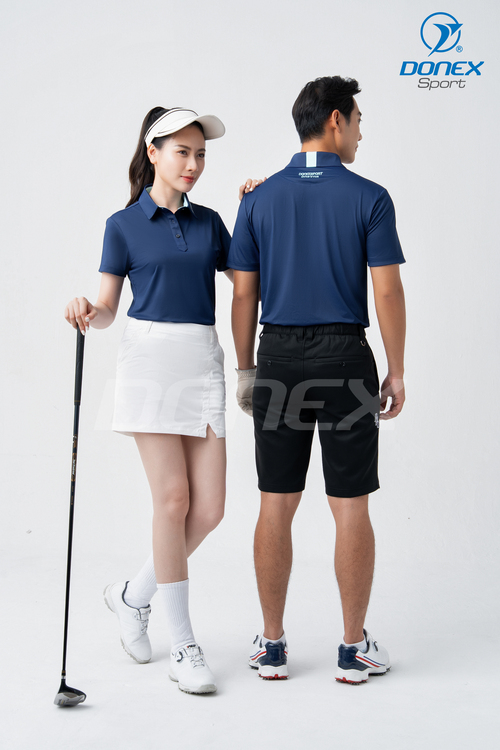 Áo thể thao nữ AC-3846 navy phối xanh ngọc